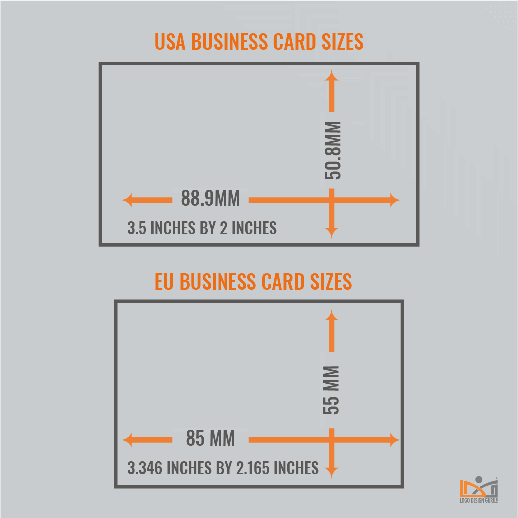 Standard Business Card Dimensions Business Card Sizes In The United States The Traditional 